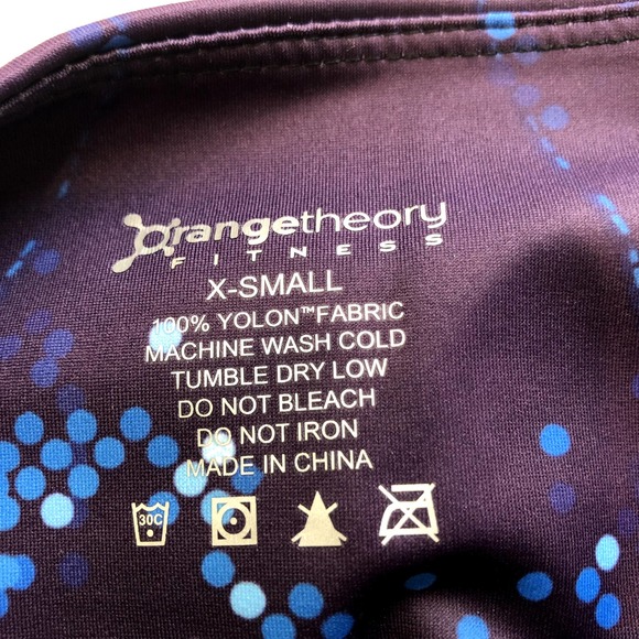 new orangetheory multicolored black leggings size x-small XS - Picture 3 of 3